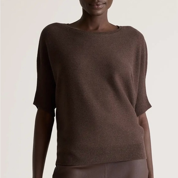 NWOT Elegant Brown Cashmere Sweater - Picture 2 of 9